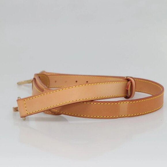 LOUIS VUITTON Adjustable Shoulder Strap Leather 34.6""-42.5"" Beige Auth 137897 - Picture 4 of 13